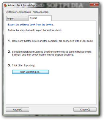Address Book Import/Export Tool screenshot 2