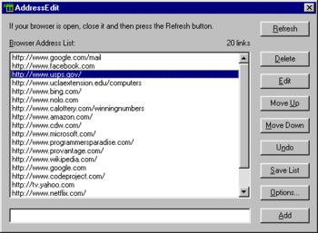 AddressEdit screenshot