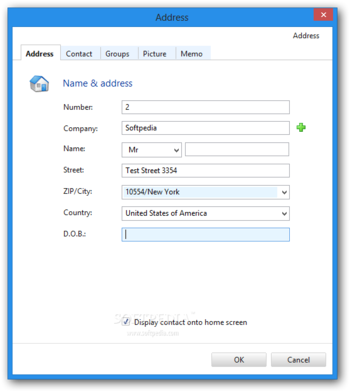 Addresses screenshot 6