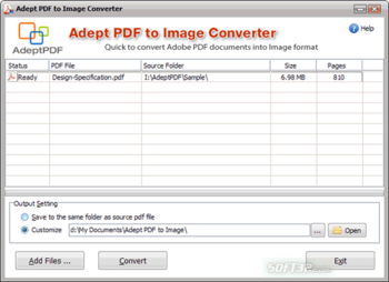 Adept PDF to Image Converter screenshot 3