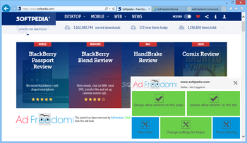 AdFreedom screenshot