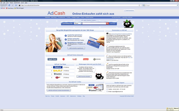 Adicash Toolbar screenshot
