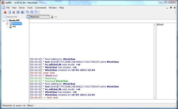 AdiIRC  screenshot