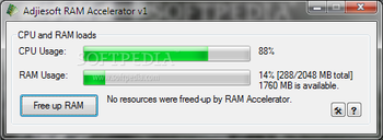 Adjiesoft RAM Accelerator screenshot