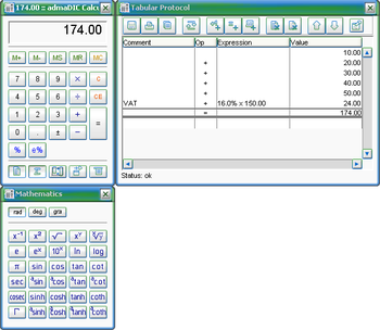 admaDIC Calculator screenshot 2