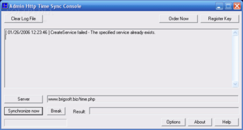 Admin Http Time Sync screenshot