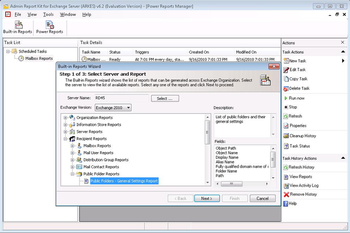 Admin Report Kit for Exchange Server (ARKES) screenshot