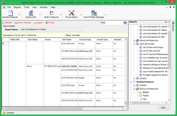 Admin Report Kit for Windows Enterprise (ARKWE) screenshot