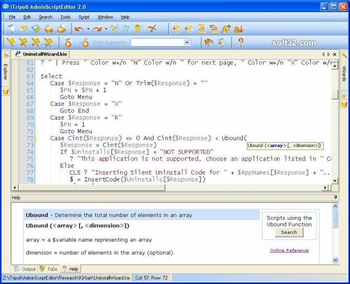 Admin Script Editor screenshot 2