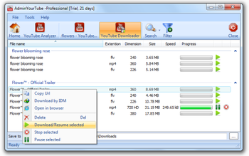 AdminYourTube screenshot