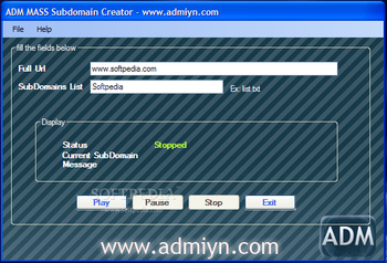 Admiyn Mass Subdomain Creator screenshot