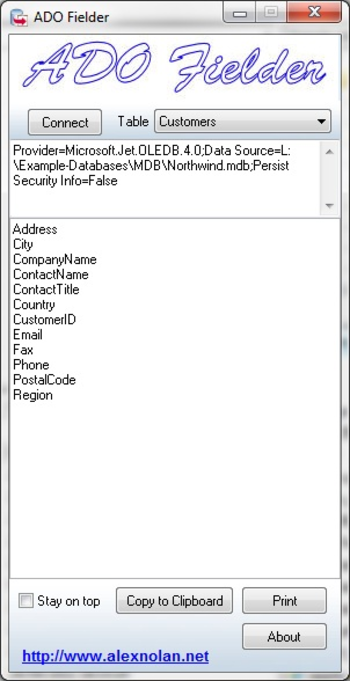 ADO Fielder screenshot