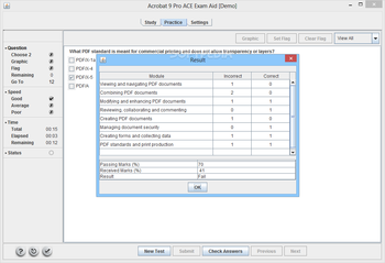 Adobe Acrobat 9 Professional ACE Exam Aid screenshot 2