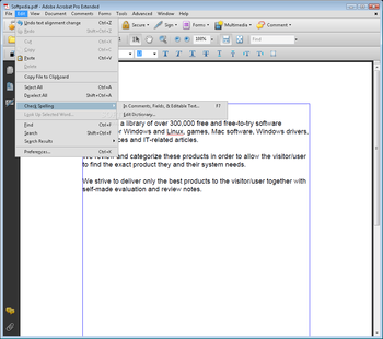 Adobe Acrobat Pro Extended screenshot 4