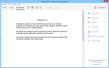 Adobe Acrobat Reader screenshot