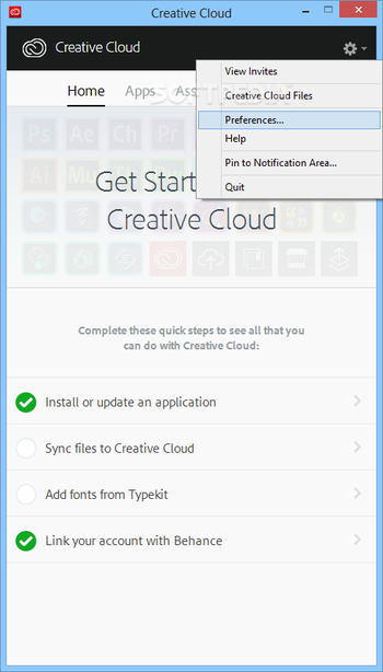Adobe Creative Cloud screenshot 2