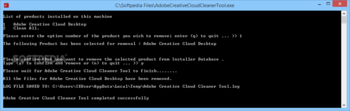 Adobe Creative Cloud Cleaner Tool screenshot 2