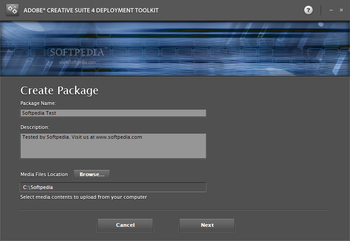 Adobe Creative Suite Deployment Toolkit screenshot