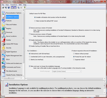 Adobe Customization Wizard X screenshot 2