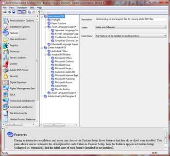 Adobe Customization Wizard X screenshot 3