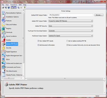 Adobe Customization Wizard X screenshot 8