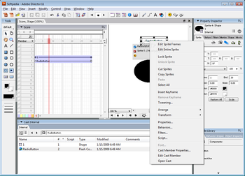 Adobe Director screenshot 2