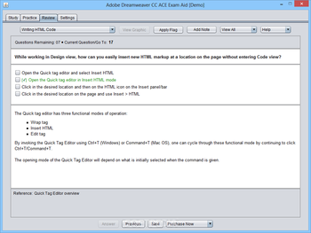 Adobe Dreamweaver CC ACE Exam Aid screenshot 3