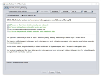 Adobe Illustrator CC ACA Exam Guide screenshot
