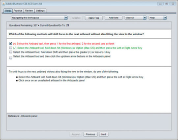 Adobe Illustrator CS6 ACE Exam Aid screenshot