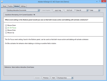 Adobe InDesign CC ACE Exam Aid screenshot 5