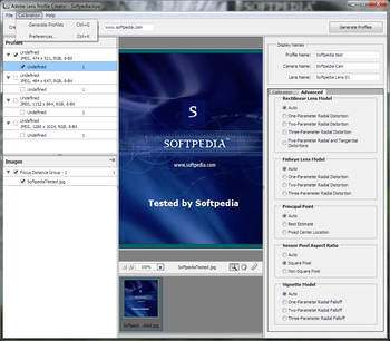 Adobe Lens Profile Creator screenshot 2