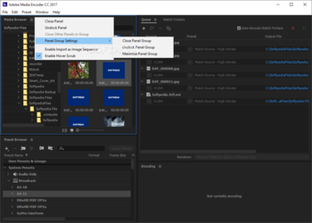 Adobe Media Encoder screenshot 2