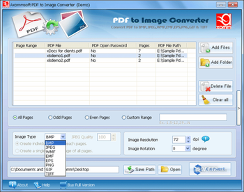 Adobe Pdf to Image Converter screenshot 2