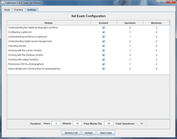 Adobe Photoshop Lightroom 3 ACE Exam Aid screenshot 3
