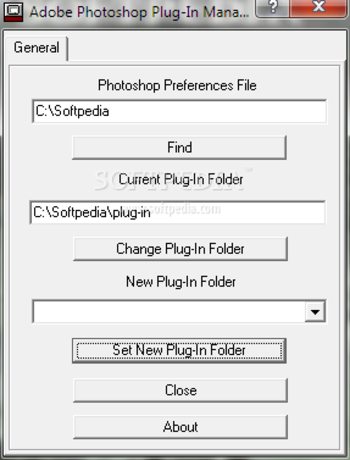 Adobe Photoshop Plug-In Manager screenshot