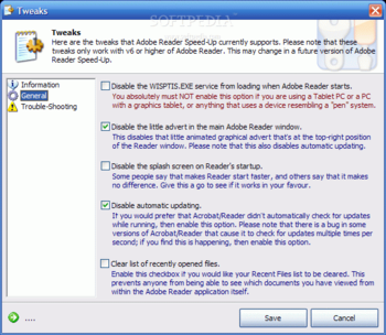 Adobe Reader SpeedUp screenshot 3