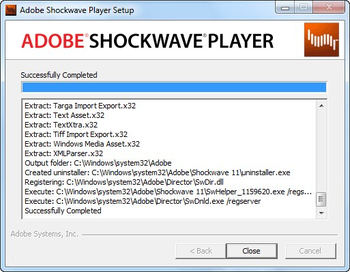 Adobe Shockwave Player screenshot