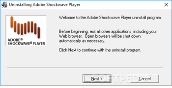 Adobe Shockwave Player Uninstaller screenshot