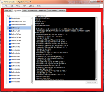 Adobe SWF Investigator screenshot 2