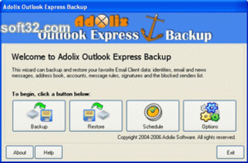Adolix Outlook Express Backup screenshot 2