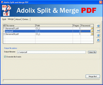 Adolix Split and Merge PDF screenshot 2