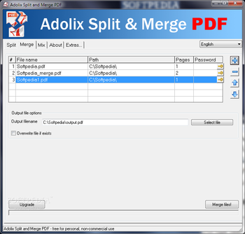Adolix Split & Merge PDF screenshot 2
