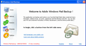 Adolix Windows Mail Backup screenshot 3