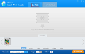Adoreshare Video to iMovie Converter screenshot