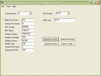ADRC Data Recovery Tools screenshot 5