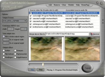 ADShareit AVI to VCD/DVD/MPEG Converter screenshot 2