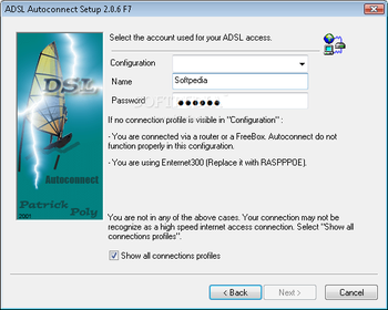 ADSL Autoconnect screenshot