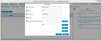 AdSysNet Active Directory Reporter screenshot