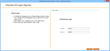 AdSysNet AD Logon Reporter screenshot 2