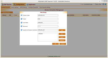 AdSysNet LDAP Searcher screenshot